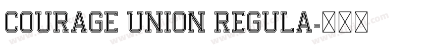 Courage Union Regula字体转换 Courage Union Regula字体转换